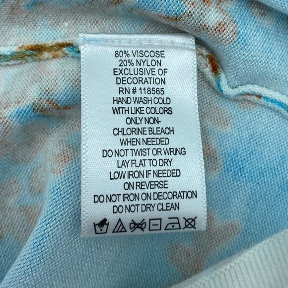 Quacker Factory Sweater Medium Coral Seahorse Ocean Coastal Grandma Colorful - Picture 4 of 6